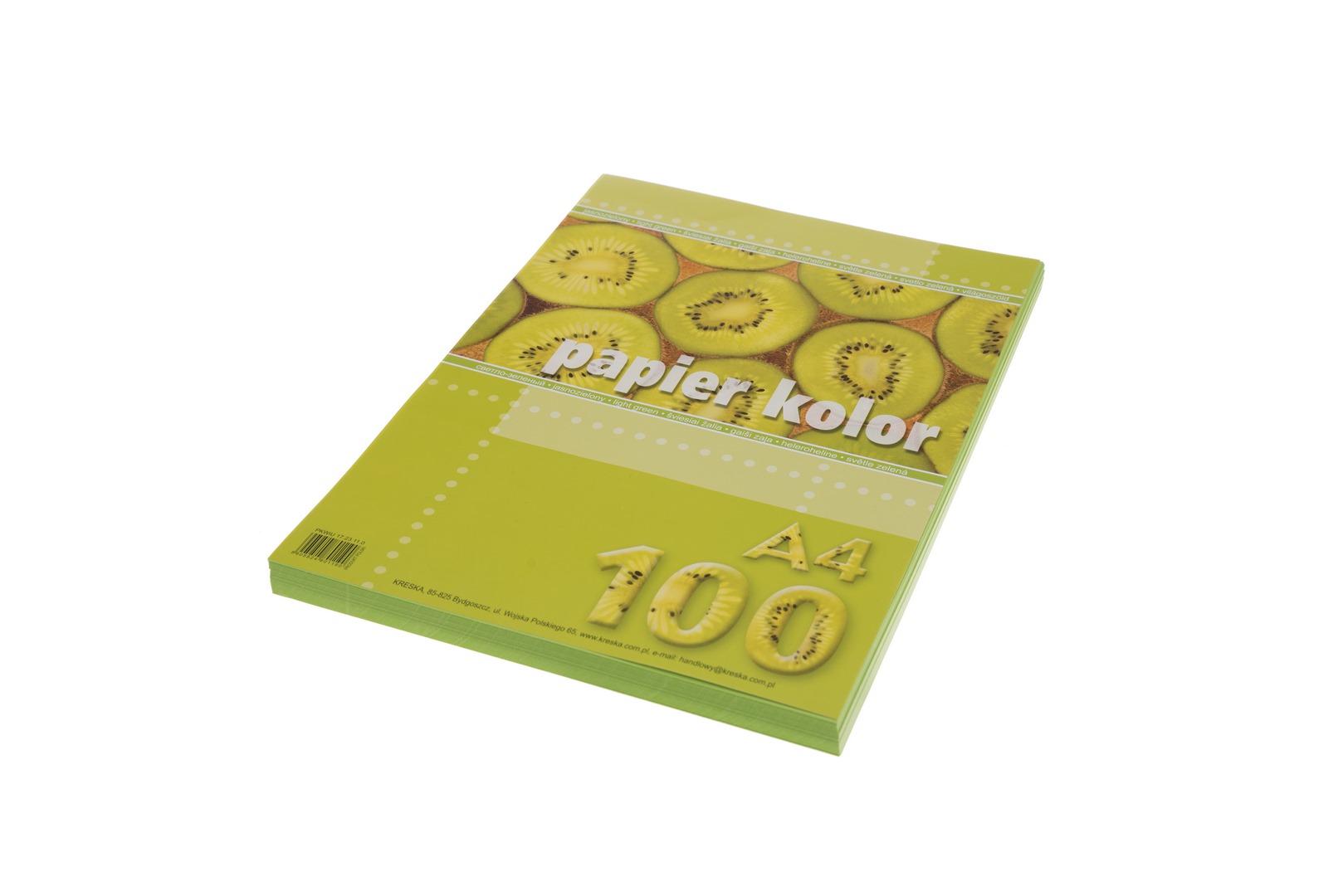 Papier ksero A4/ 80g (100) zielony jasny  Kreska